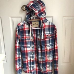Flannel with hood